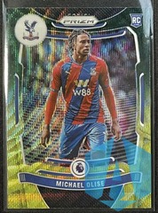 2021 Panini Prizm EPL Soccer Michael Olise Rookie RC Yellow Green Prizm #296